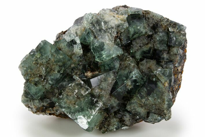 Fluorescent Green Fluorite Cluster - Diana Maria Mine, England #324349